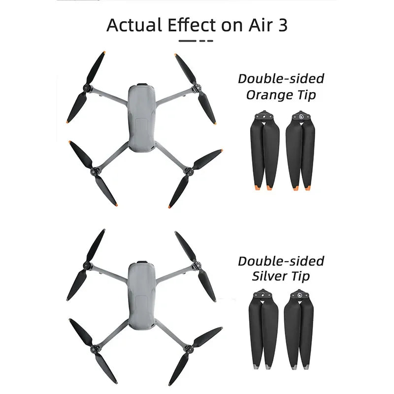 Hélices basse consommation DJI Air 3 / Air 3S – lot de 4 ou 8
