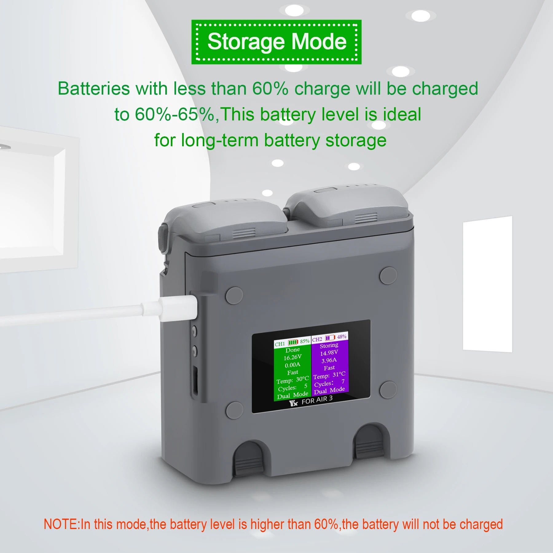Hub de charge intelligent bidirectionnel DJI Air 3 / Air 3S